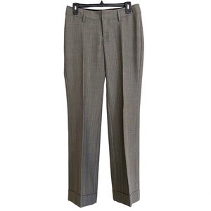 Banana Republic Ryan fit lined cuffed dress pants, glen plaid pattern size 2